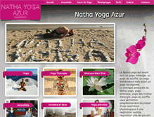 Tablet Screenshot of natha-yoga-azur.com